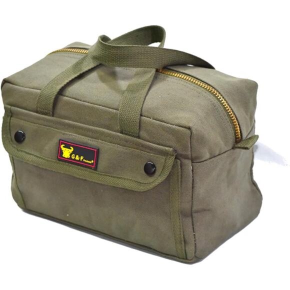 Waxed Canvas All Purpose Military Style Duffle Bag, Water-Resistant, Adjustable